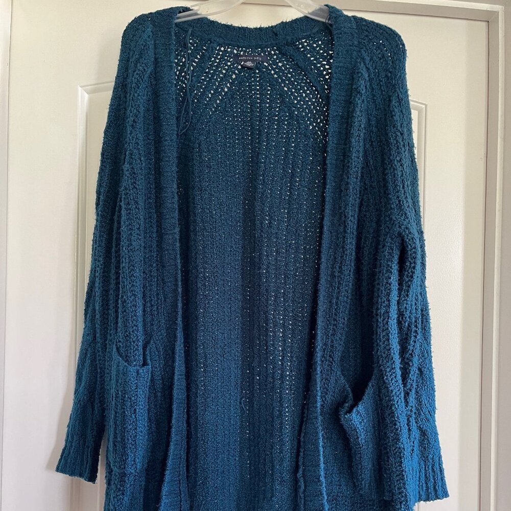 American Eagle Blue Cardigan